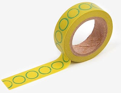 Dailylike Masking Tape Washi Stamp Sticker 15 mm x 10 m.