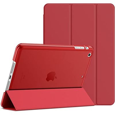 JETech Hoes voor iPad mini 1 2 3, Standaard Functie en Automatisch Wekken/Slapen (Rood)