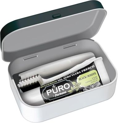 Forhans, Zestaw podróżny, My Travel Box Boy Manga, zestaw z modułową szczoteczką do zębów i pastą do zębów z aktywnym węglem, mini rozmiar, podróżny