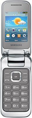 Samsung C3590 - Teléfono móvil Plegable (gsm Quadband, GPRS, Edge, Pantalla de 6,0 cm, 2,4 Pulgadas), Titanio Plateado
