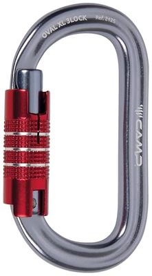 CAMP Unisex oval XL 3Lock-polerad/röd karbin, en storlek