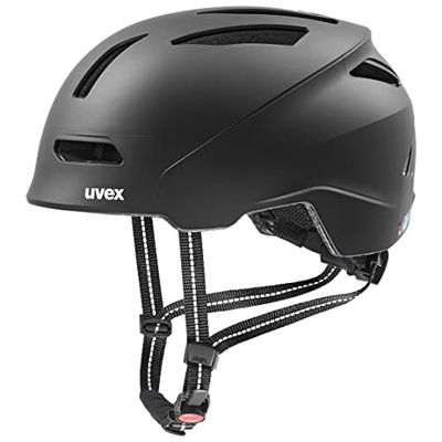 uvex Urban Planet, Casque de vélo, Adulte Unisexe, Black Matt, 54-58 cm