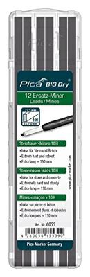 Minas para portaminas 10H, tinta BIG Dry, ideal para escritura precisa y técnica en dibujo y bocetos.
