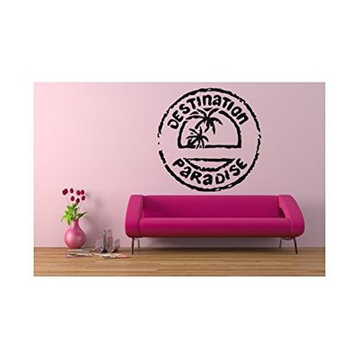 Tatoutex Stickers Destination Paradise - Beige, L 120cm x H 120cm