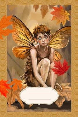 Zeszyt w kratkę z ilustracją jesiennej wróżki: 60 kartek, autorska grafika
