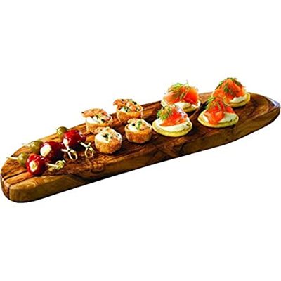 Genware NEV-OWRPM Rustic Platter, 45 cm x 13 cm