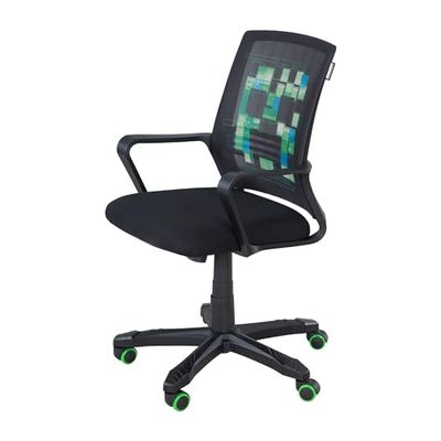 phoenix group Minecraft krzesło biurowe, tworzywo sztuczne, czarne, 92-111,5
