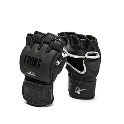 LEONE 1947, Luvas Mma edição preta, unissexo para adulto, preto, M, GP105
