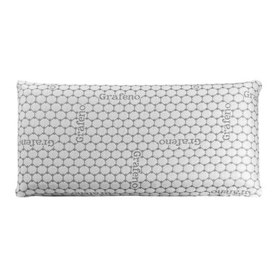 DUÉRMETE ONLINE Cuscino viscoelastico Carbonio Plus | Massimo comfort e ottima adattabilità | 105 x 40 cm, schiuma, bianco, 1 pezzo (confezione da 1)