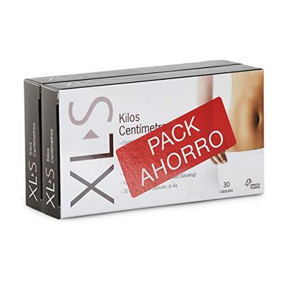 XLS Medical Kilos Centímetros Pack Ahorro, Potente adelgazante, Pastillas para Adelgazar Muy Rapido, Quema Grasas Adelgazante Mujer y Hombre, Inhibidor de Apetito y Ansiedad, 60 comprimidos
