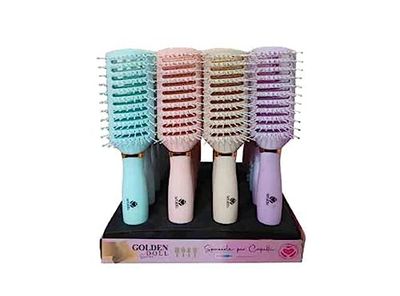 Esseci Italia Golden Doll 03 Hairbrush as shown