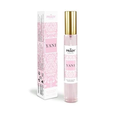 PRADY - Eau de Toilette 33ml YANI - Notes parfumées orientales et flacon rose pour femme.
