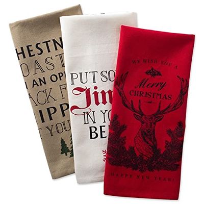 DII Dish Towels Set of 3-Christmas Stag