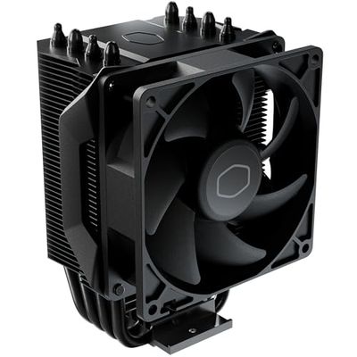 Cooler Master Hyper 411 Nano CPU Air Cooler - 4 Heat Pipes (TDP 180W), Easy-Mount 92mm Fan (PWM), Low-Clearance 136mm Aluminium Heatsink - AMD & Intel Socket Compatible