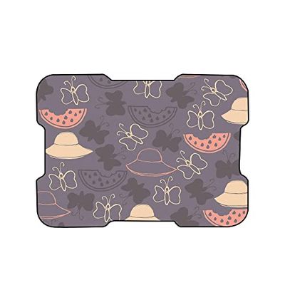 Bonamaison, Digitaal bedrukte muismat, antislip onderkant, voor kantoor en thuis, afmetingen: 22x18 cm