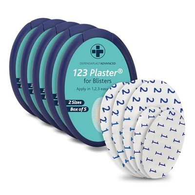 Reliance Medical Blister Plasters for feet and toes - 25 Hydrocolloid Dressings For feet wounds - Toes Fast healing and Instant Pain Relief - 2 Sizes (Pack of 25)