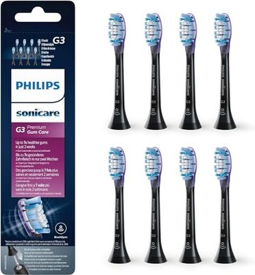 Philips Sonicare HX9058/33 Pack da 8 Testine di Ricambio G3 Premium Gum Care, con RFID e Tecnologia Adaptive