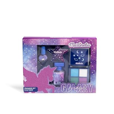 MARTINELIA - Cofanetto Beauty Trucco Galaxy e Eau de Toilette per Ragazza - Trucco per Bambini - Smalto per unghie e ombretti - Prodotti non nocivi