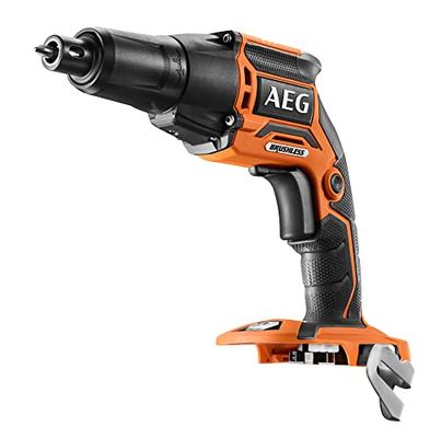 AEG - Parafuso Pladur 18V PRO18V Brushless (sem bateria) - recetor Hex ¼ com troca de porta-pontas sem chave - função Push Drive - grande conforto de trabalho - BTS18BL-0