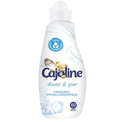 Cajoline Adoucissant Concentré Doux Pur Hypoallergénique 1,5 L 60 Lavages