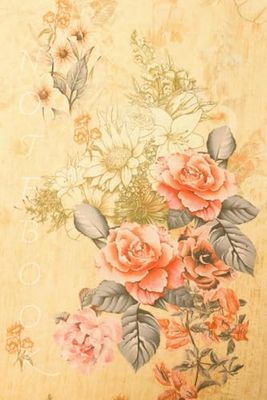 The vintage blossom: Vintage notebook, 120 pages line, 6” x 9”