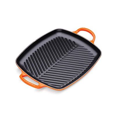 Le Creuset Signature Cast Iron Rectangular Grill 30cm Volcanic, 20201300900422