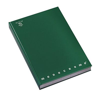 Pigna Monochroom hardcover 00716784M, A4-notitieboek, 4 mm streep, vierkanten van 4 mm voor midden- en hogere klassen van de 4e en 5e klas, papier van 80 g/m², verpakking van 5 stuks, verschillende kleuren