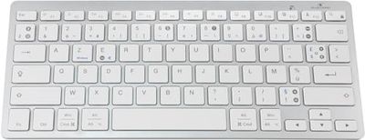 Bluestork - BELGE trådlöst bluetooth-tangentbord för PC, kompatibelt med Windows och Mac OS - Franskt AZERTY, kompakt, ultratunt, lätt, tyst - nytt 2024