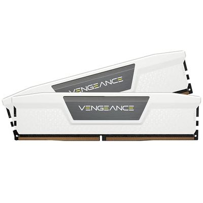 CORSAIR VENGEANCE DDR5 RAM 32GB (2x16GB) 6000MHz CL36-44-44-96 1.35V AMD EXPO & Intel XMP Datorminne – Vit (CMK32GX5M2E6000Z36W)