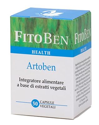 Fitoben - Artoben Integratore Alimentare Naturale con Artiglio del Diavolo e Boswellia per la funzionalità articolare 50 Cps vegetali