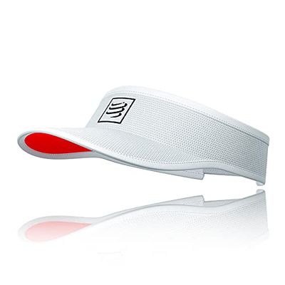 Compressport Visor Visiera, Bianco, Taglia Unica Unisex-Adulto