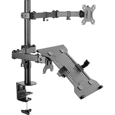 Speaka Professional SP-MM-302 Single Monitor Mount 33.0 cm (13) - 81.3 cm (32) Tilt and Swivel, Height Adjustable