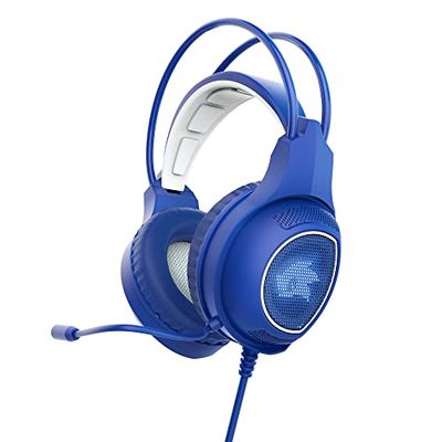 Energy Sistem Gaming headset ESG 2 Sonic Gamer hoofdtelefoon Helmen voor gaming en streamings (LED Light, Boom Mic, volumeregeling, verstelbare hoofdband)