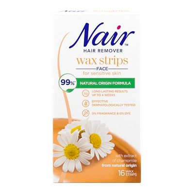 Nair Face Wax strips Chamomile (16 pack) x 6