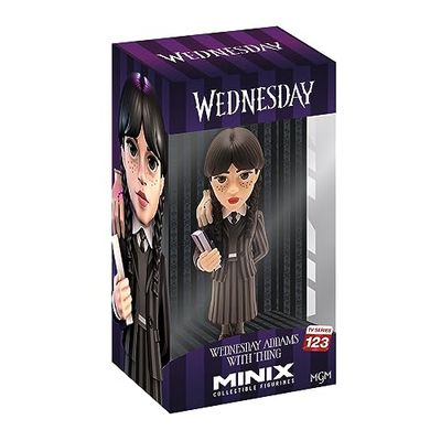 MINIX - Wednesday Addams z rzeczą 123 - Figurka kolekcjonerska 12 cm