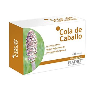 Complemento alimentar do -de-cavalo - 60 comprimidos - favorece a regeneração do cabelo, pele e unhas - propriedades remineralizante - Eladiet