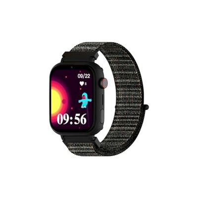 DCU TECNOLOGIC - Smartwatch para niños con Sistema Android - Whatsapp - Posicionamiento GPS - Videollamadas - Botón SOS - Control Parental - Color: Negro