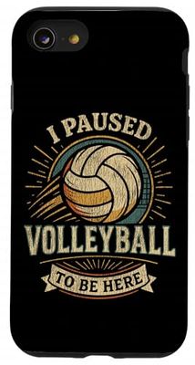 Volleyball Player Team Vintage Vintage Retro I Paused Case for iPhone SE (2020) / 7/8
