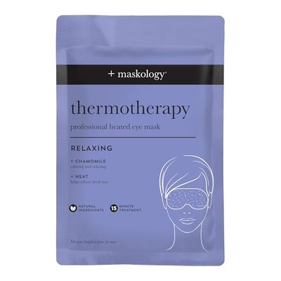 MASKOLOGY THERMOTHERAPY Professional Heated Eye Mask | Self Heating, Calming, Replenishing & Relaxing Eye Mask