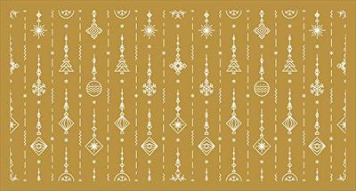 Passatoia da cucina, 100% Made in Italy, Tappeto antimacchia con stampa digitale, Runner antiscivolo e lavabile, Modello Natale - Castiel, cm 100x52
