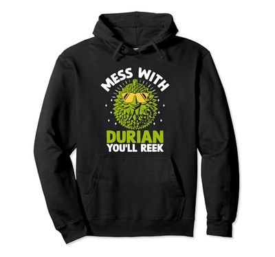 Funny Durian Tropical Fruit Lovers King Durian Fruta asiática Sudadera con Capucha