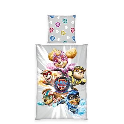 Herding Sängkläder Paw Patrol, örngott ca. 80 x 80 cm, påslakan ca. 135 x 200 cm, med praktisk knapprad, 100% bomull