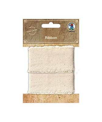Ruban en tissu au look vintage, idéal pour la création de lumière, la décoration de table, le scrapbooking et la fabrication de cartes, un ruban d'environ 3 cm x 1 m.