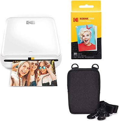 KODAK Step Impresora Móvil com Tecnologia Zink (Blanco) Kit de Viaje