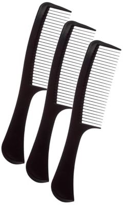 LA MODA HANDLE COMB BLACK (Pack of 3)