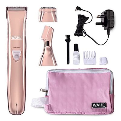 Wahl 3-in-1 Ladies Face and Body Hair Remover, Perfect for Gifting, Womens Hair Removal Trimmer, Female Rotary Shaver, Eyebrow Shaper, Comb Attachment, Facial Hair Trimmers for Women