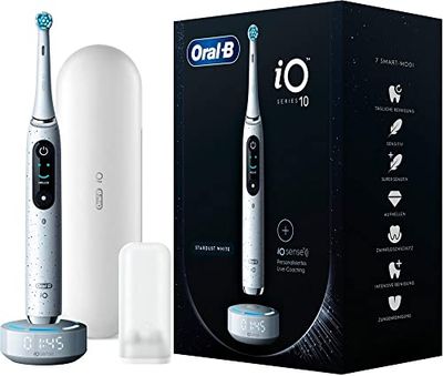 ORAL-B iO Series 10 Stardust White Electric toothbrush + iO Sense charger White