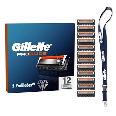 Gillette Mach3 LAMETTE DA BARBA, 18 RICAMBI (da 3 Lame), Microaletta Protettiva, Ottimo Scorrimento con Striscia Lubrificante, Fino a 15 Rasature con 1 Testina + Laccetto Collo Incluso