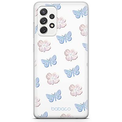 ERT GROUP mobiltelefonfodral för Samsung A52 5G / A52 LTE 4G / A52S 5G originalt och officiellt licensierat Babaco mönster Flowers 043, fodral tillverkad av TPU-plast