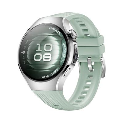 HUAWEI WATCH 5, 42mm Smartwatch, Multi-sensing X-TAP, Health MOT, Real-Time Fingertip Blood Oxygen, up to 7 Days Battery Life, eSIM, 904L Stainless Steel, iOS & Android, Green